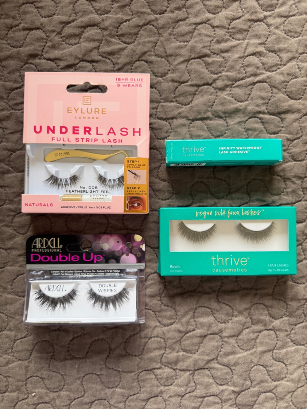 thrive causemetics, Ardell, Eylure false eyelashes lot